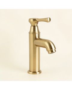 Elite Solid Brass Tall Single Handle Lever Bathroom Lavatory Faucet With Downward Slanted Spout (synthetic illustration; no displayed measurements)