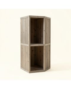 Olive Dell Narrow Cubby Tower - Gray (synthetic illustration; no displayed measurements)