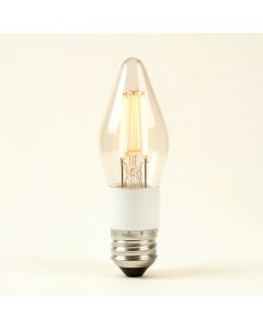 60 Watt Equivalent B11 Led Dimmable Led Edison Candle Light Bulb E12 Base (synthetic illustration; no displayed measurements)