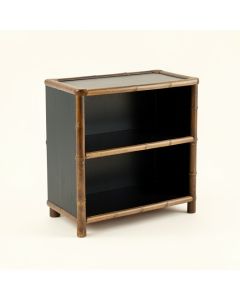 Sage Bend Low Bookcase - Black (synthetic illustration; no displayed measurements)