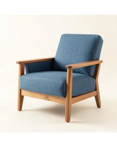 Glen Bridge Upholstered Armchair - Blue (synthetic illustration; no displayed measurements)