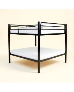 Koffler Twin Over Twin Metal Standard Bunk Bed (synthetic illustration; no displayed measurements)