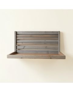Maple Bridge Wall-Mounted Entryway Organizer Shelf - Gray (synthetic illustration; no displayed measurements)