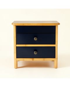 Olive Bend Nightstand - Navy (synthetic illustration; no displayed measurements)