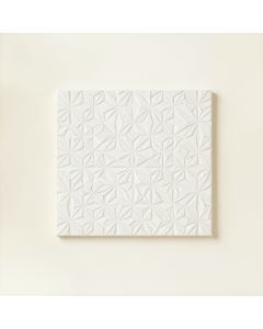 Elm Branch Uninstalled Square Decorative Tile - White (synthetic illustration; no displayed measurements)