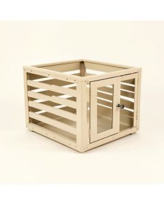 Wren Crossing Empty Furniture-Style Pet Crate - Beige (synthetic illustration; no displayed measurements)