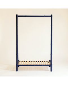Rowan Bend Empty Garment Rack - Navy (synthetic illustration; no displayed measurements)