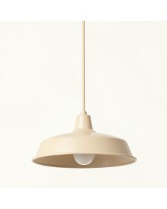 Sage Crossing Pendant Light Suspended From One Plain Cable - Beige (synthetic illustration; no displayed measurements)