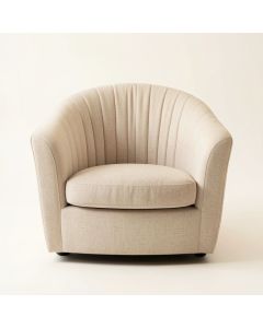Harbor Canyon Upholstered Armchair - Beige (synthetic illustration; no displayed measurements)