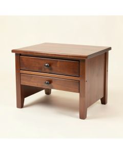 2 Drawer End Table (synthetic illustration; no displayed measurements)