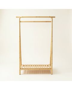 Summit Bridge Empty Garment Rack - Beige (synthetic illustration; no displayed measurements)