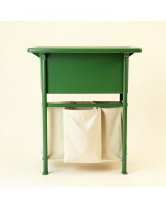 Vale Brook Laundry Sorting Station With Plain Removable Bags - Green (synthetic illustration; no displayed measurements)