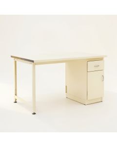 Juniper Crest Empty Workshop Workbench - Ivory (synthetic illustration; no displayed measurements)