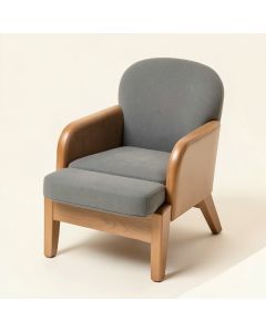 Kids Chair With Ottoman (synthetic illustration; no displayed measurements)
