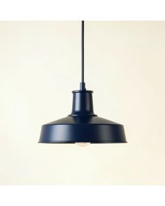 Laurel Bluff Pendant Light Suspended From One Plain Cable - Navy (synthetic illustration; no displayed measurements)