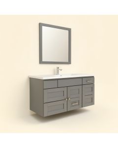 16 '' Wall-Mounted Single Bathroom Vanity Set (synthetic illustration; no displayed measurements)