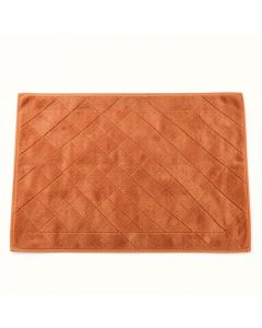 Slate Bend Bath Mat - Terracotta (synthetic illustration; no displayed measurements)