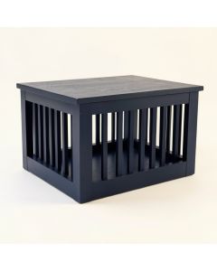 Birch Bluff Empty Furniture-Style Pet Crate - Navy (synthetic illustration; no displayed measurements)