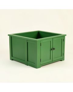 Oak Branch Empty Furniture-Style Litter Enclosure - Green (synthetic illustration; no displayed measurements)