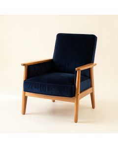 Spruce Dale Upholstered Armchair - Navy (synthetic illustration; no displayed measurements)