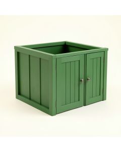 Sage Arc Empty Furniture-Style Litter Enclosure (synthetic illustration; no displayed measurements)