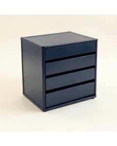 Moss Bend Small-Parts Storage Drawer Cabinet - Navy (synthetic illustration; no displayed measurements)