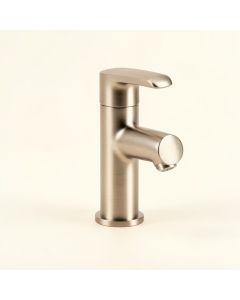 Dfi Commercial Brushed Nickel Waterfall Bathroom Sink Faucets Single Handle Hole Deck Mount Lavatory (synthetic illustration; no displayed measurements)