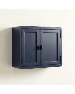 Alder Crest Wall-Mounted Entry Cabinet - Navy (synthetic illustration; no displayed measurements)