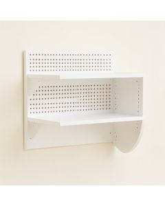 Pine Canyon Empty Wall-Mounted Tool Organizer Panel - White (synthetic illustration; no displayed measurements)