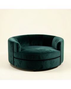 Palmer 72 '' Velvet Round Arm Sofa (synthetic illustration; no displayed measurements)