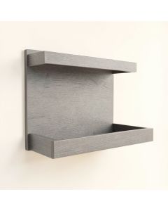 Ash Dell Empty Wall-Mounted Tool Organizer Panel - Gray (synthetic illustration; no displayed measurements)