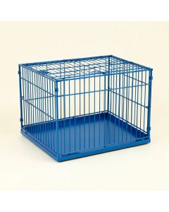 Aspen Falls Empty Furniture-Style Pet Crate - Blue (synthetic illustration; no displayed measurements)