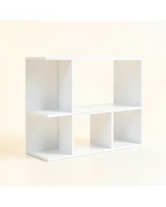 Linden Dale Desktop Shelving Unit - White (synthetic illustration; no displayed measurements)