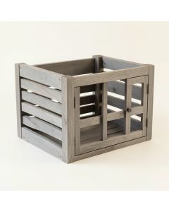 Stone Crest Empty Furniture-Style Pet Crate - Gray (synthetic illustration; no displayed measurements)