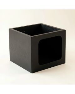 Wren Falls Empty Furniture-Style Litter Enclosure - Black (synthetic illustration; no displayed measurements)