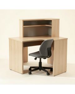 Victor 31.5 '' W Writing Desk With Hutch And Chair Set (synthetic illustration; no displayed measurements)