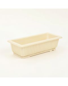 River Bluff Empty Railing Planter With Integral Brackets - Cream (synthetic illustration; no displayed measurements)