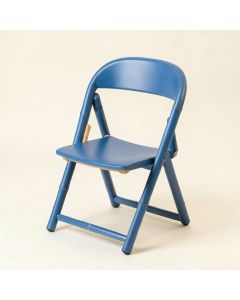 Lake Bluff Folding Outdoor Chair - Blue (synthetic illustration; no displayed measurements)