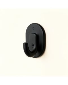 Dawn Canyon Wall-Mounted Robe Hook - Black (synthetic illustration; no displayed measurements)