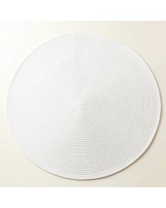 Field Crest Round Area Rug - White (synthetic illustration; no displayed measurements)