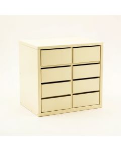 Spruce Bluff Small-Parts Storage Drawer Cabinet - Cream (synthetic illustration; no displayed measurements)