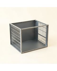 Hill Brook Empty Furniture-Style Pet Crate - Gray (synthetic illustration; no displayed measurements)