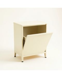 Shore Canyon Freestanding Pull-Out Hamper Cabinet - Ivory (synthetic illustration; no displayed measurements)
