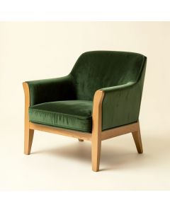 25.62 '' Wide Velvet Armchair (synthetic illustration; no displayed measurements)
