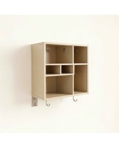 Laurel Bridge Wall-Mounted Entryway Organizer Shelf - Beige (synthetic illustration; no displayed measurements)