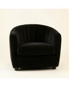 Dawn Crossing Upholstered Armchair - Black (synthetic illustration; no displayed measurements)