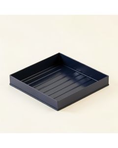 Oak Brook Empty Under-Desk Cable Tray - Navy (synthetic illustration; no displayed measurements)