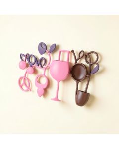2 Piece Wine Themed Wall Décor Set (synthetic illustration; no displayed measurements)