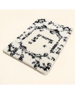 Soho Hand-Tufted Wool White/Black Area Rug (synthetic illustration; no displayed measurements)