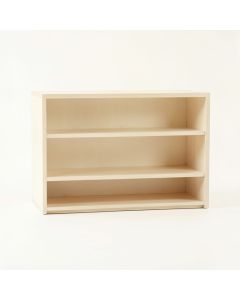 Brook Bend Low Bookcase - Ivory (synthetic illustration; no displayed measurements)